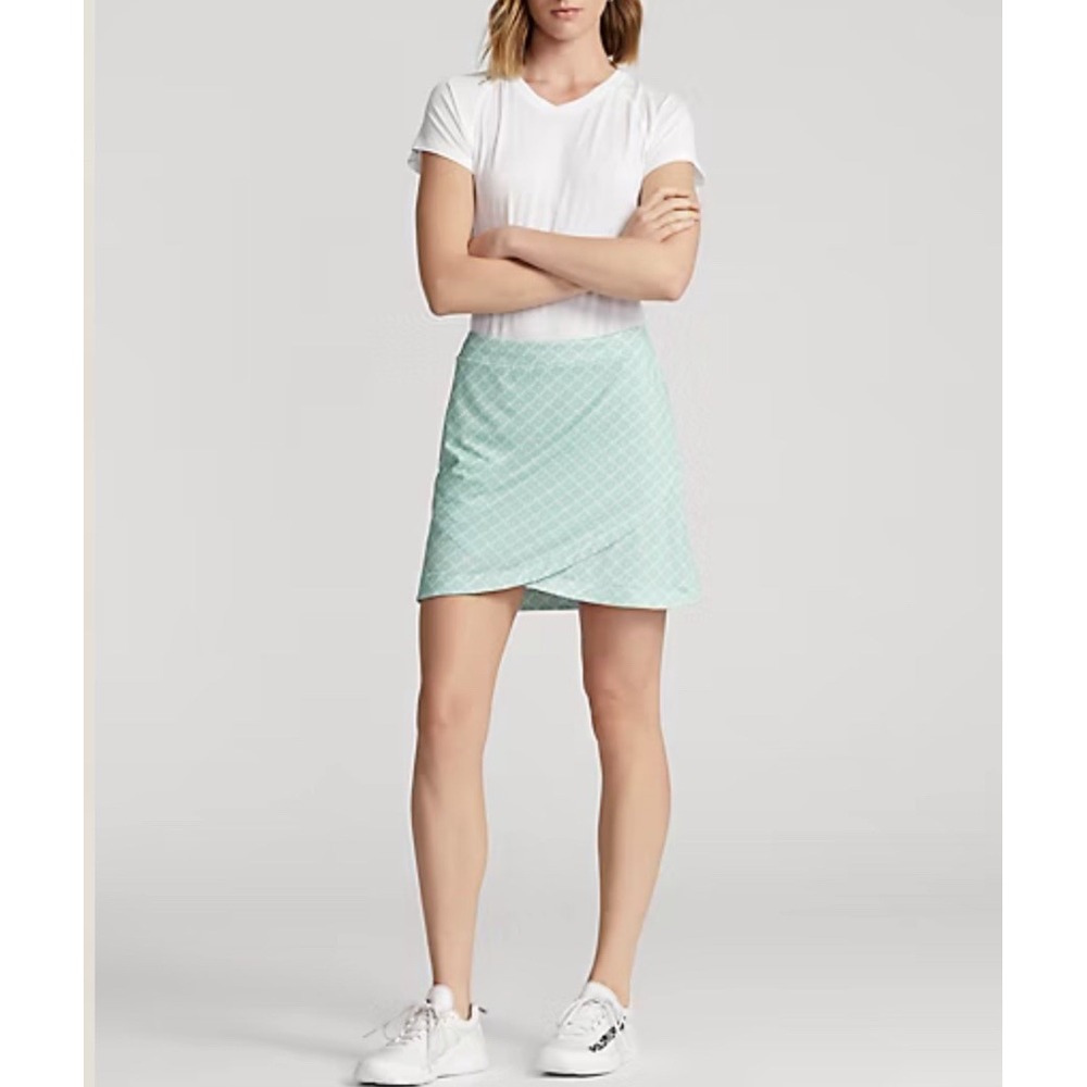 RLX‎ Ralph Lauren XS Performance Skort NWT Stretch Faux Wrap Zip Pockets Wicking